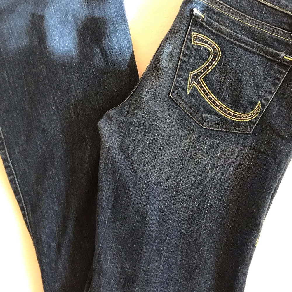 ROCK & REPUBLIC Roth Low Rise Flare Size 27 - Picture 2 of 8